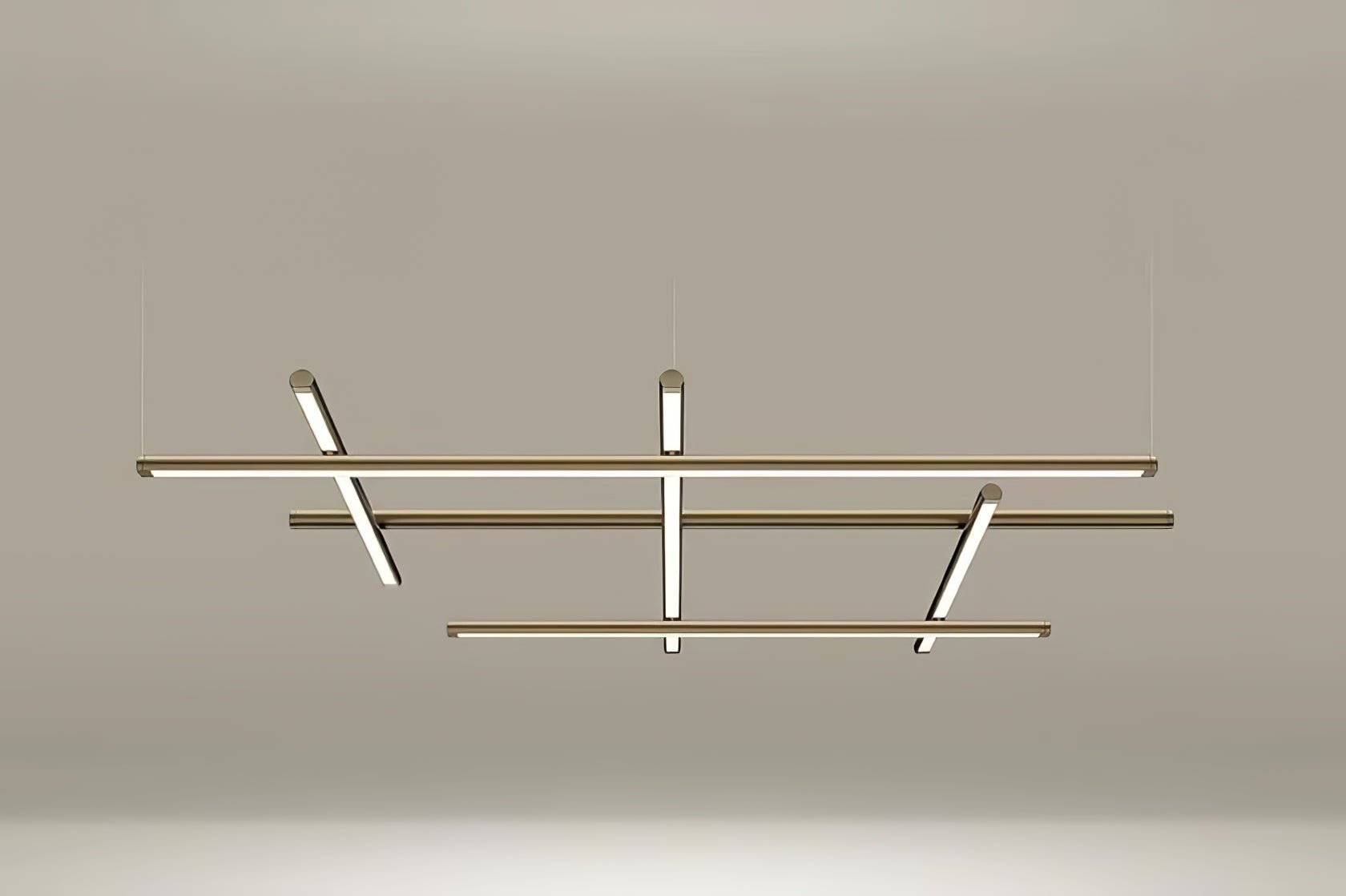 Caelian Geometric Linear Grid Pendant Lamp