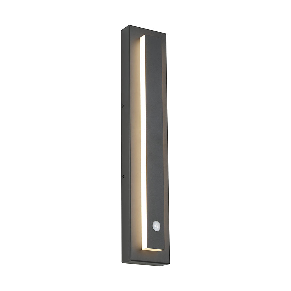 Arisha Modern Square Ring Outdoor Wall Lamp, Dark/Gray Bronze