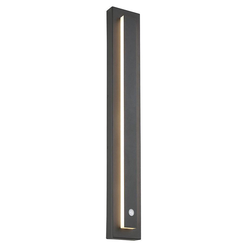 Arisha Modern Square Ring Outdoor Wall Lamp, Dark/Gray Bronze