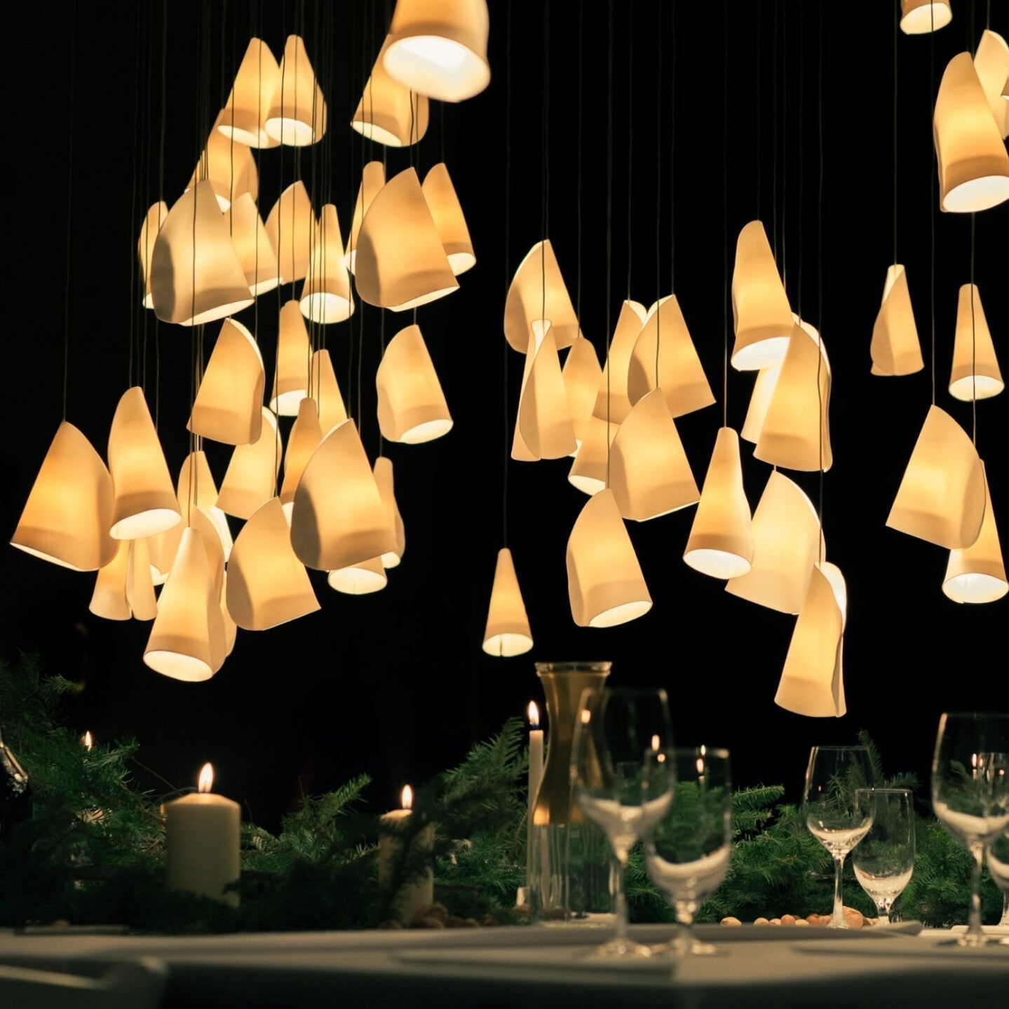 Olshaion Geometric Ceramic Pendant Light