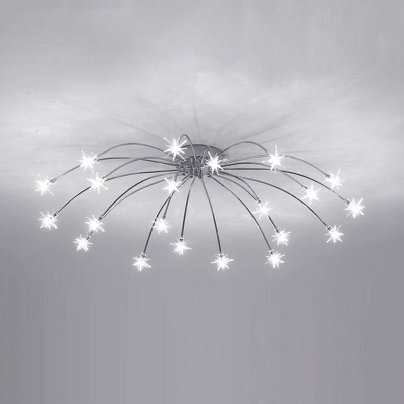 Arisha Art Deco Starry Glass Flush Mount Ceiling Light