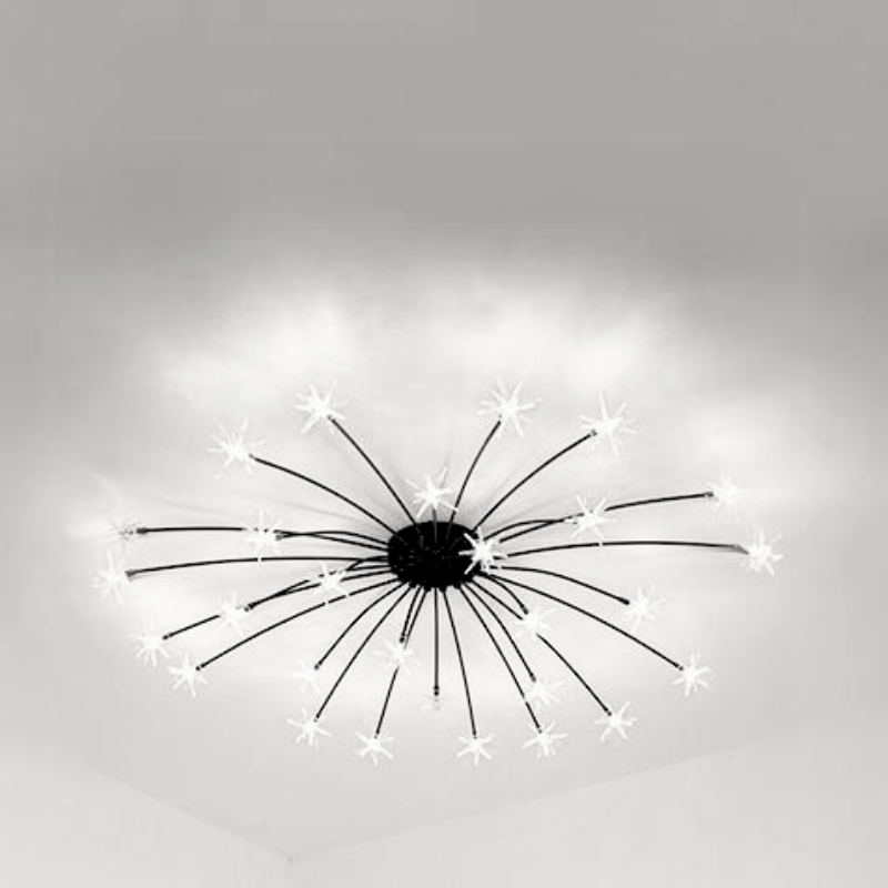 Arisha Art Deco Starry Glass Flush Mount Ceiling Light