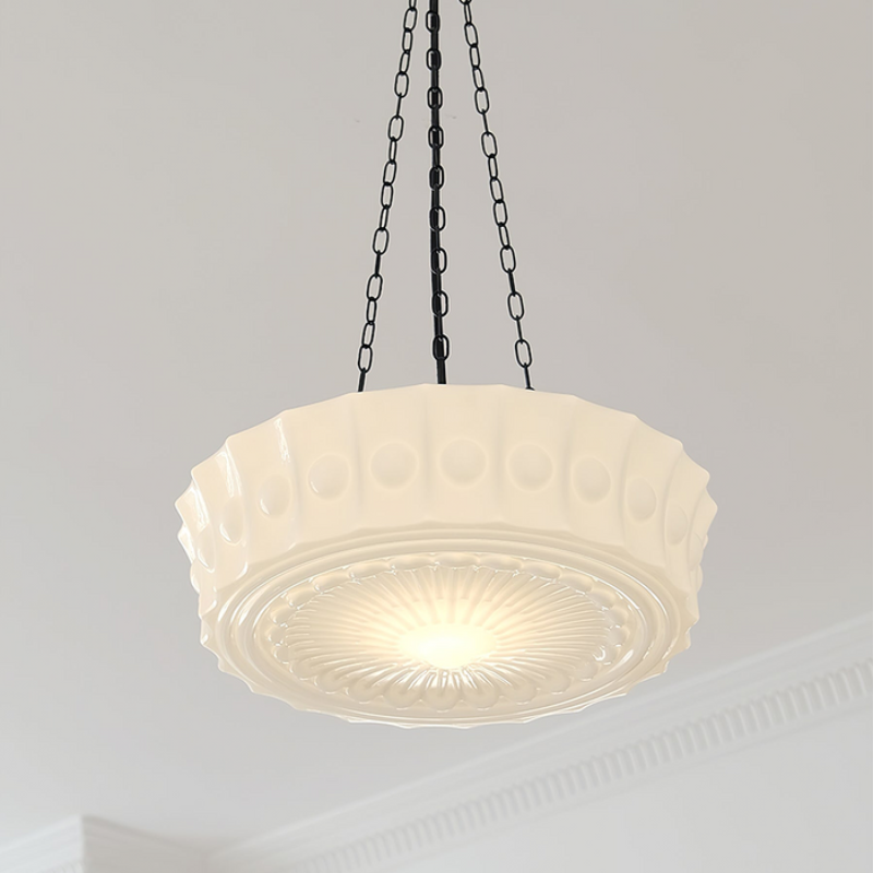 Valentina Vintage French Country Dome Pendant Light Living Room