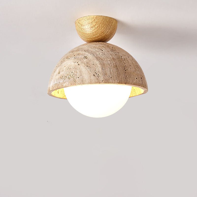 Solana Travertine Ceiling Light
