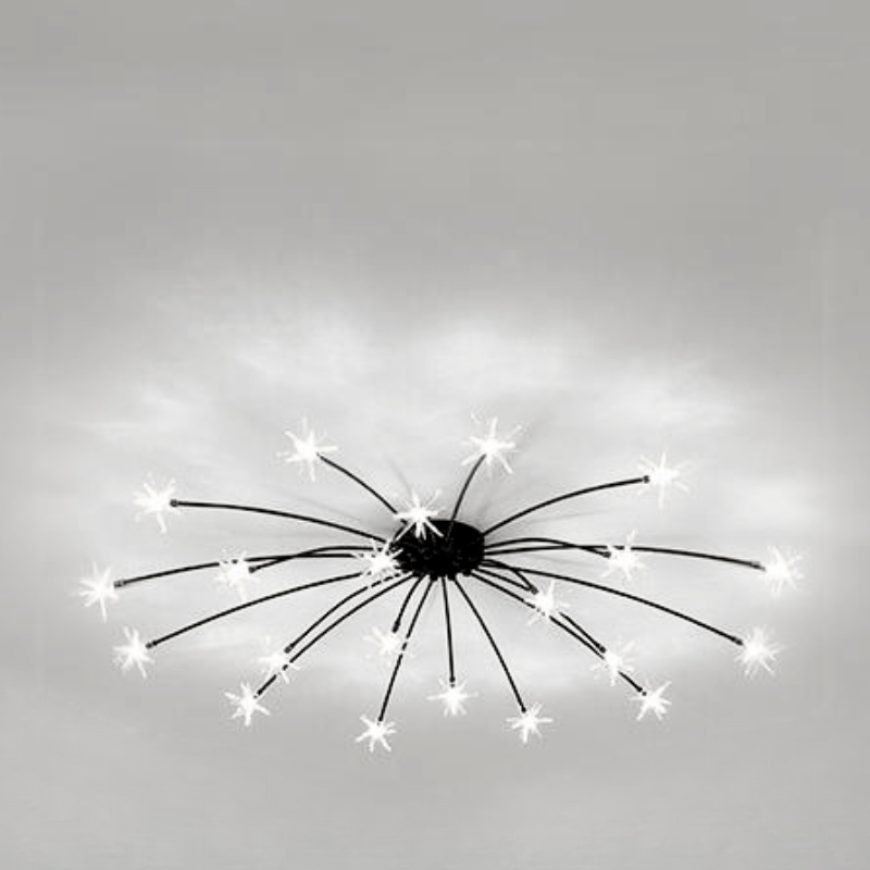 Arisha Art Deco Starry Glass Flush Mount Ceiling Light