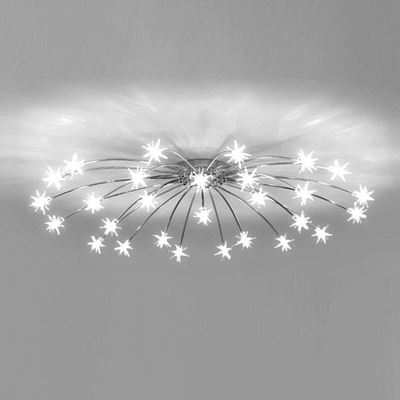 Arisha Art Deco Starry Glass Flush Mount Ceiling Light