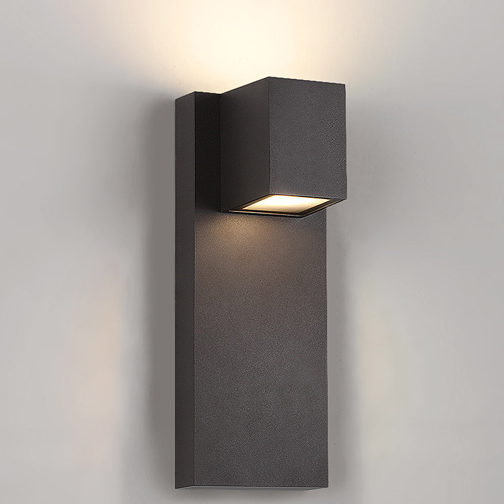 Eriny Square LED Modern Aluminum Outdoor Wall Sconce Light