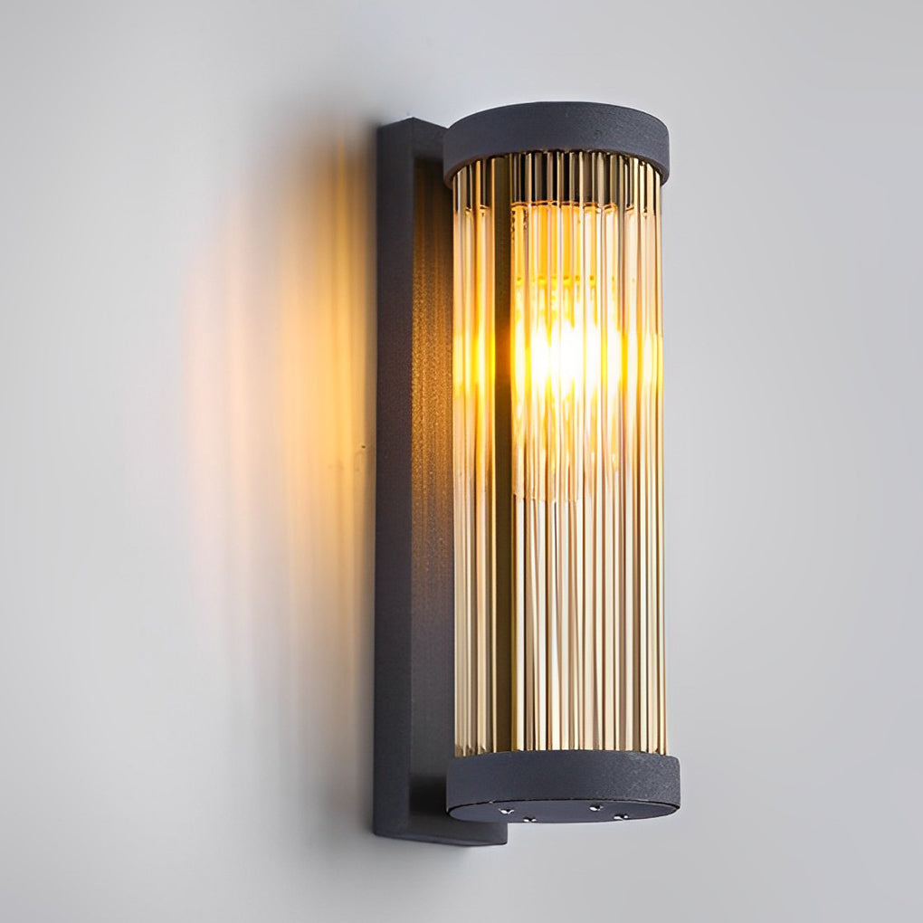 Denise Creative LED Modern Solar Glass Outdoor Wall Lights