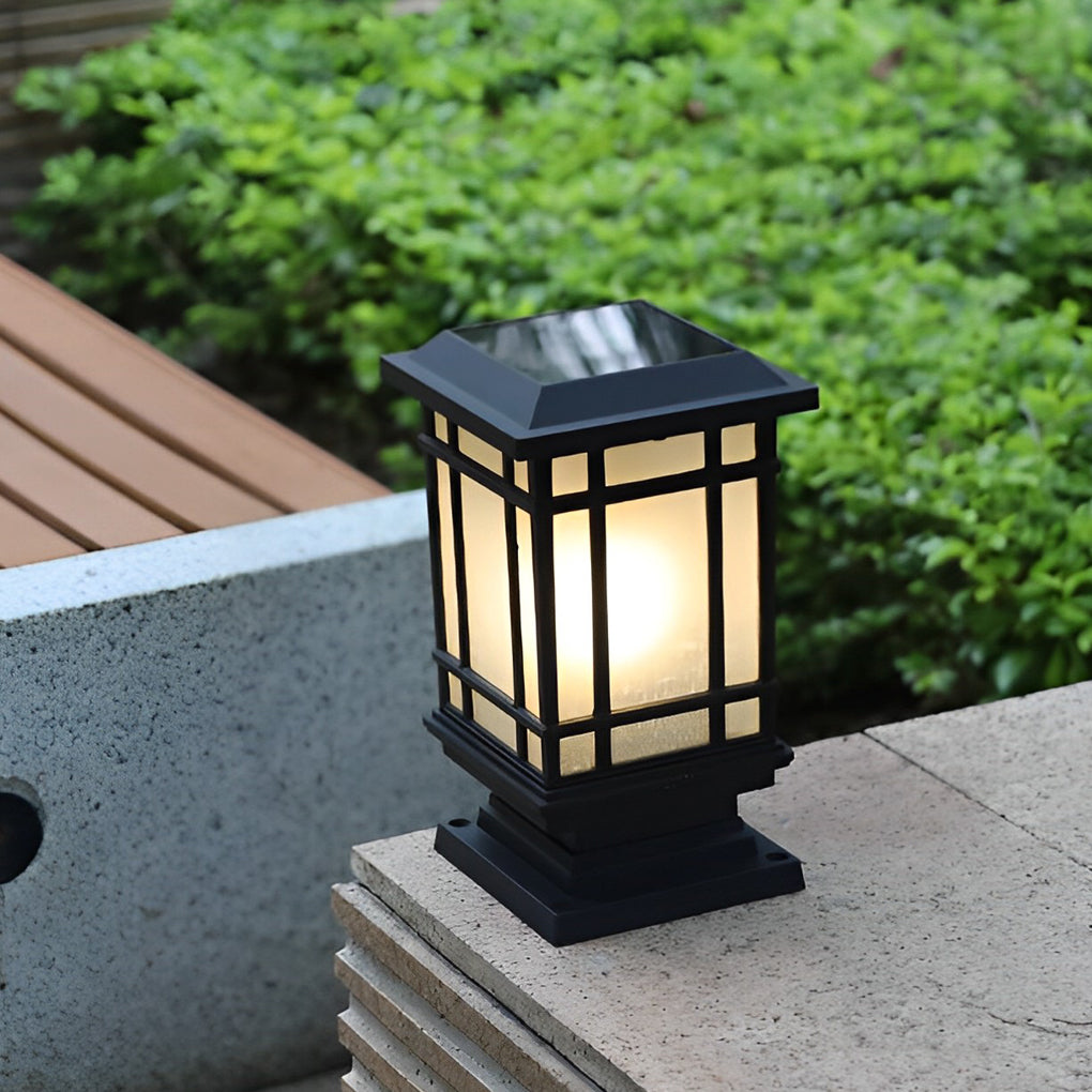 Kilian Modern Solar Fence Aluminum Outdoor Post Lights