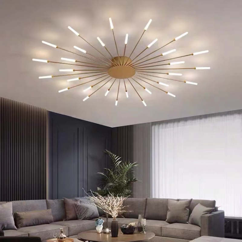 Arisha Fireworks Flush-Mount Ceiling Light Living Room