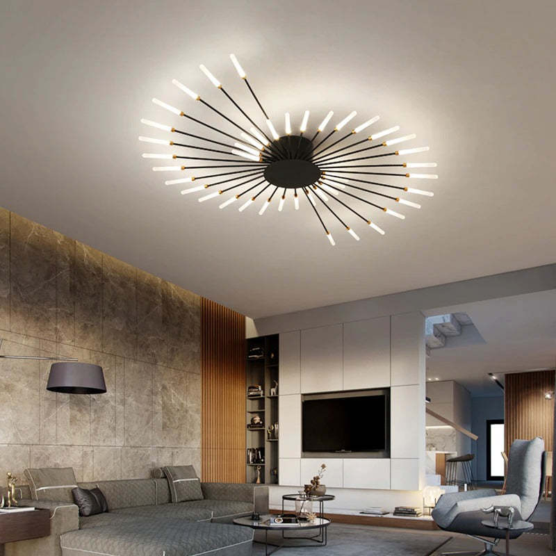 Arisha Fireworks Flush-Mount Ceiling Light Living Room