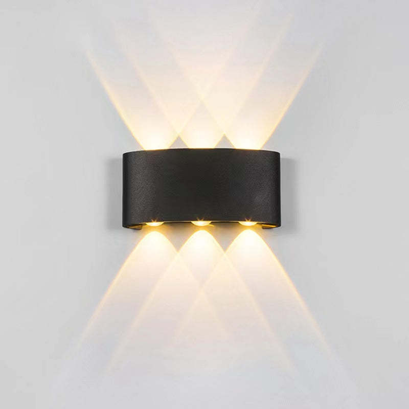 Ray Modern Rectangular Outdoor Wall Lamp Water-Wave