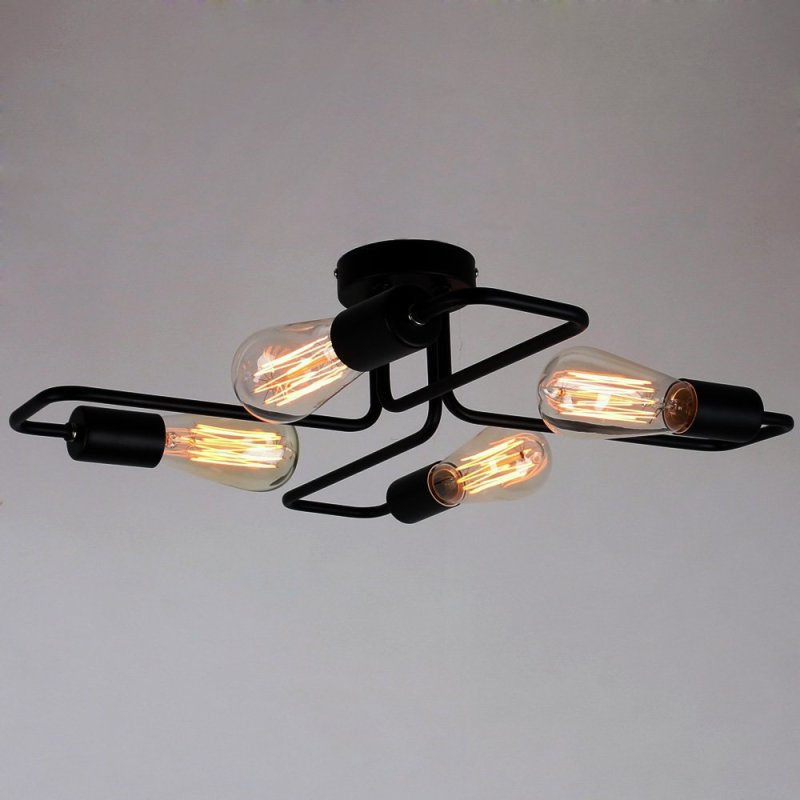 Epoch Modern Minimalist Industrial Flush Mount Ceiling Light
