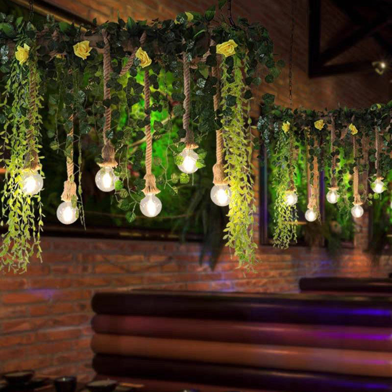 Ritta Natural Decorative Glass Pendant Light