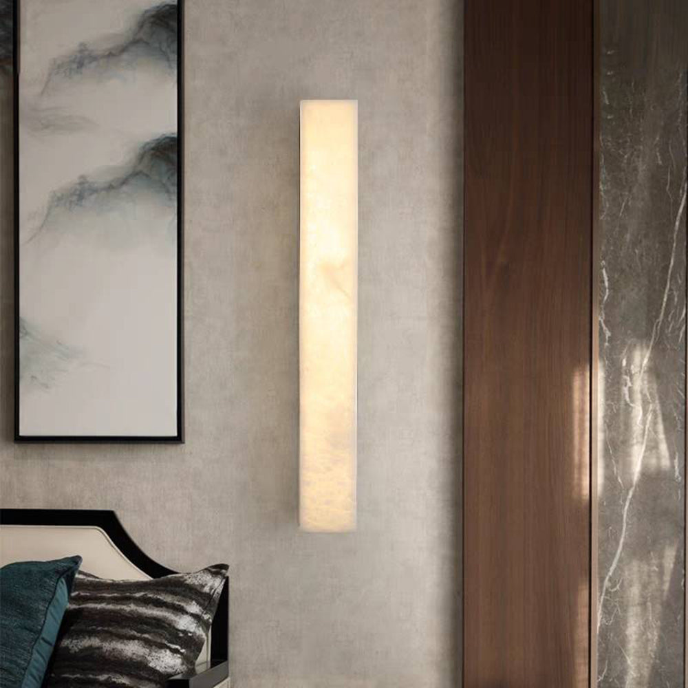 Arisha Modern Rectangular Marble Outdoor Wall Lamp