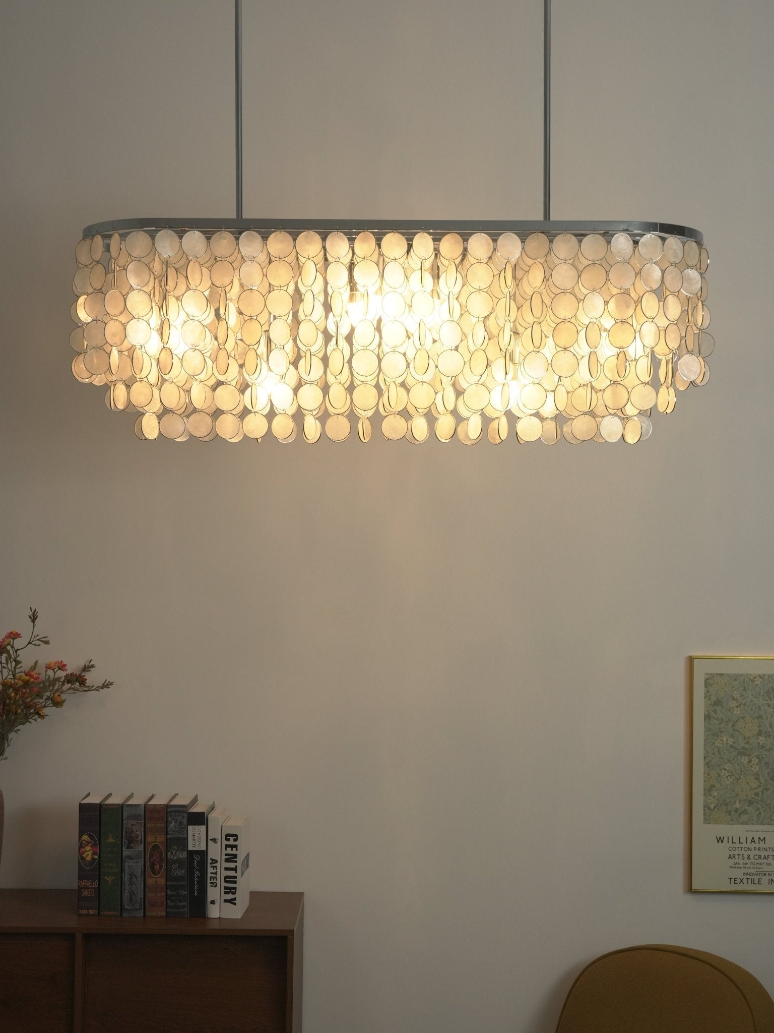 Eiric Shell Linear Chandelier