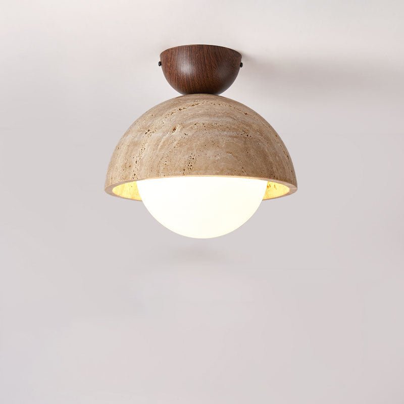Solana Travertine Ceiling Light