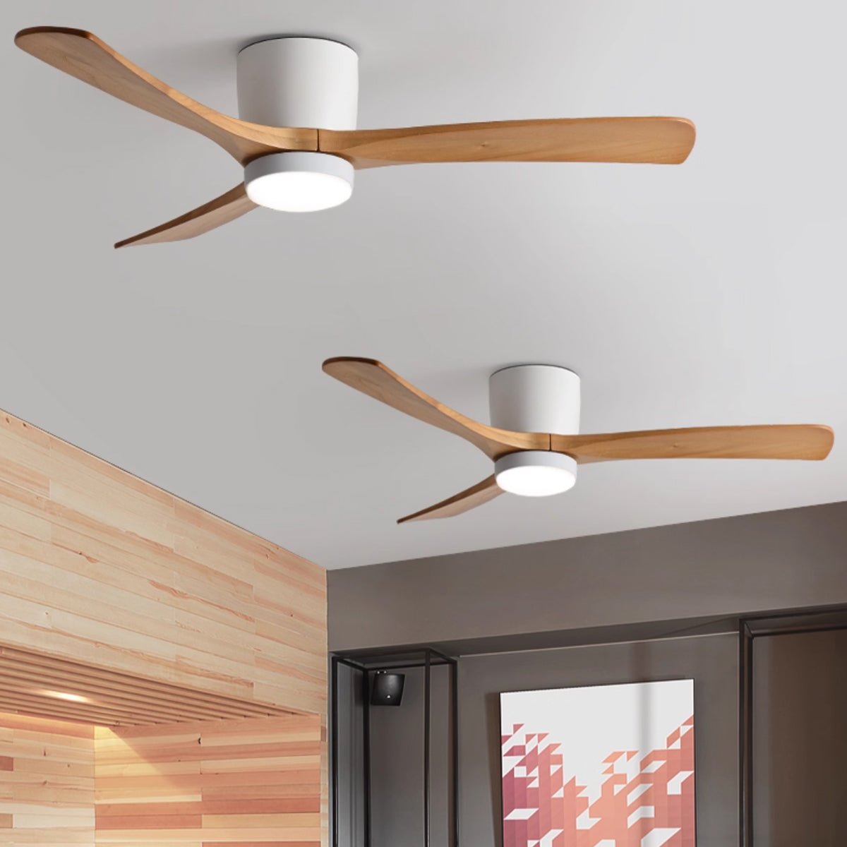 Dovervale Wooden Ceiling Fan Light