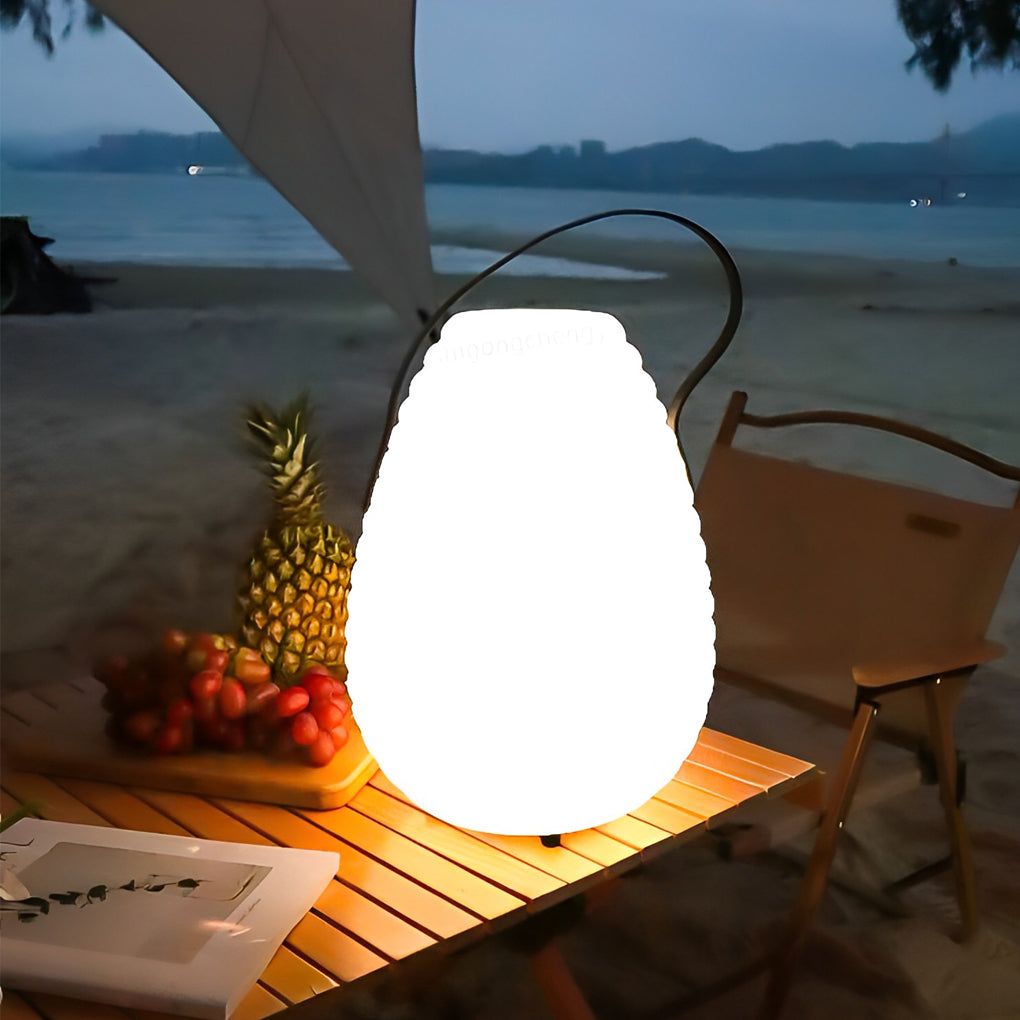 Lelie Round LED Timing USB Portable PE Outdoor Lanterns