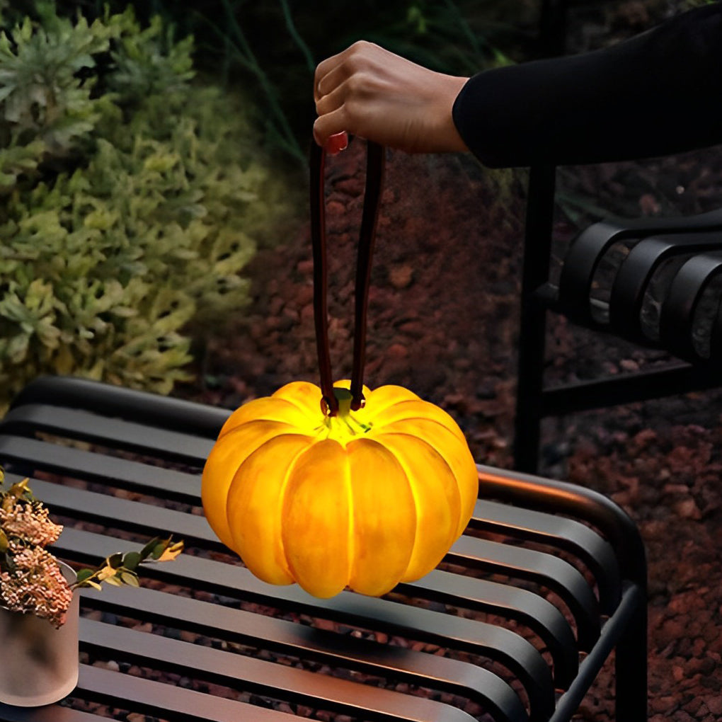 Millient Portable Pumpkin LED Resin Outdoor Lights