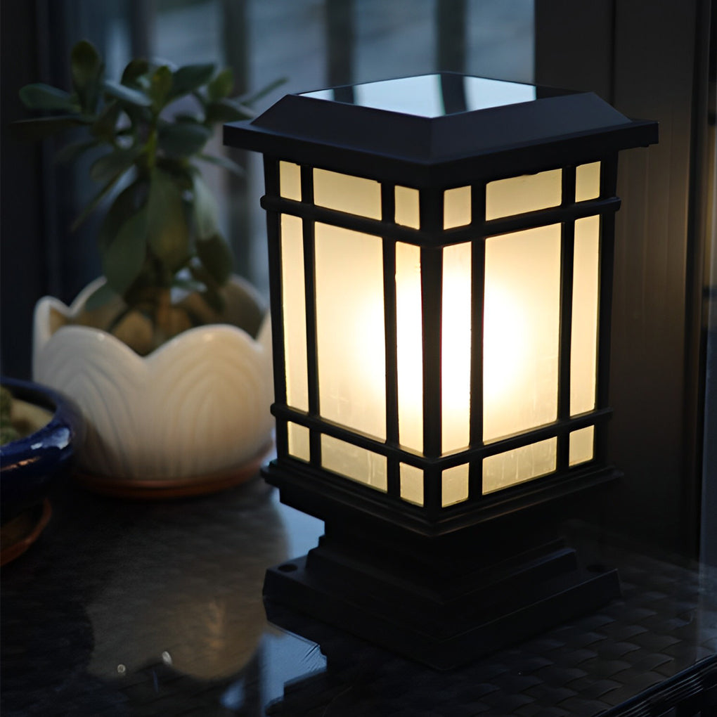 Kilian Modern Solar Fence Aluminum Outdoor Post Lights