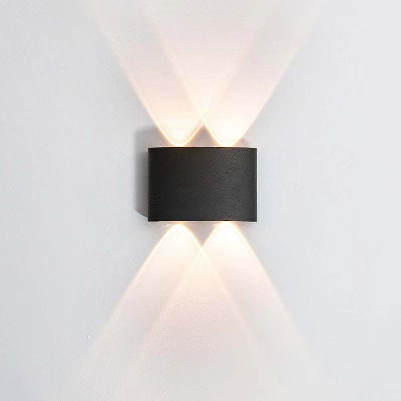 Ray Modern Rectangular Outdoor Wall Lamp Water-Wave