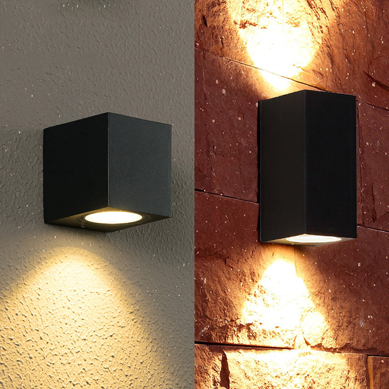 Ray Minimalist Square Outdoor Wall Lamp
