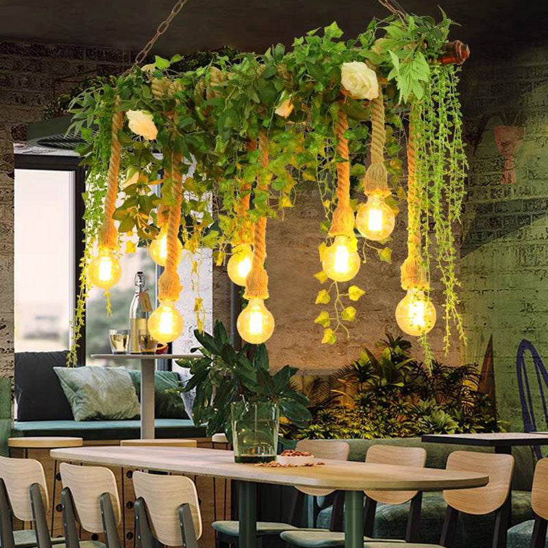 Ritta Natural Decorative Glass Pendant Light