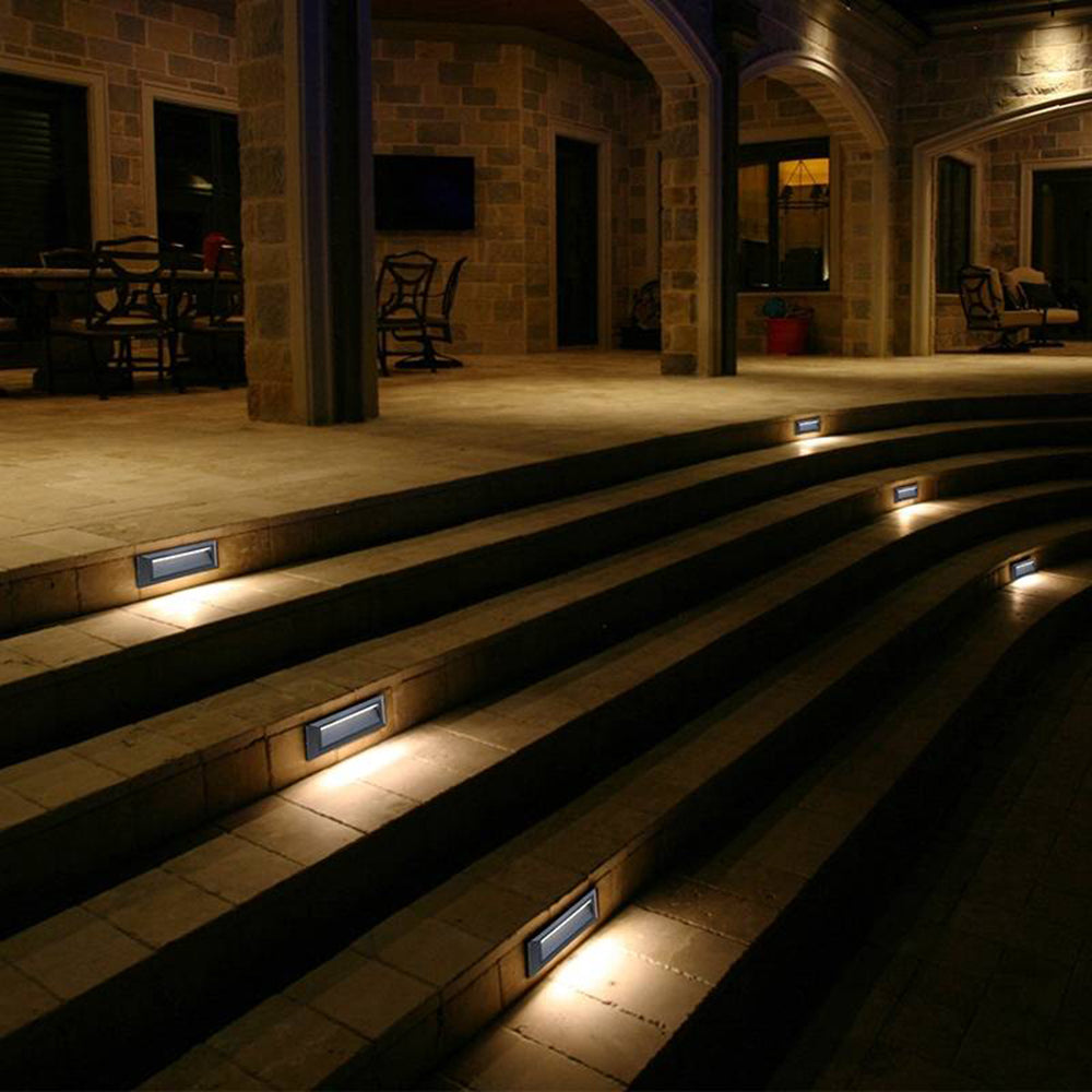 Ray Modern Rectangular Waterproof Outdoor Deck Step Light