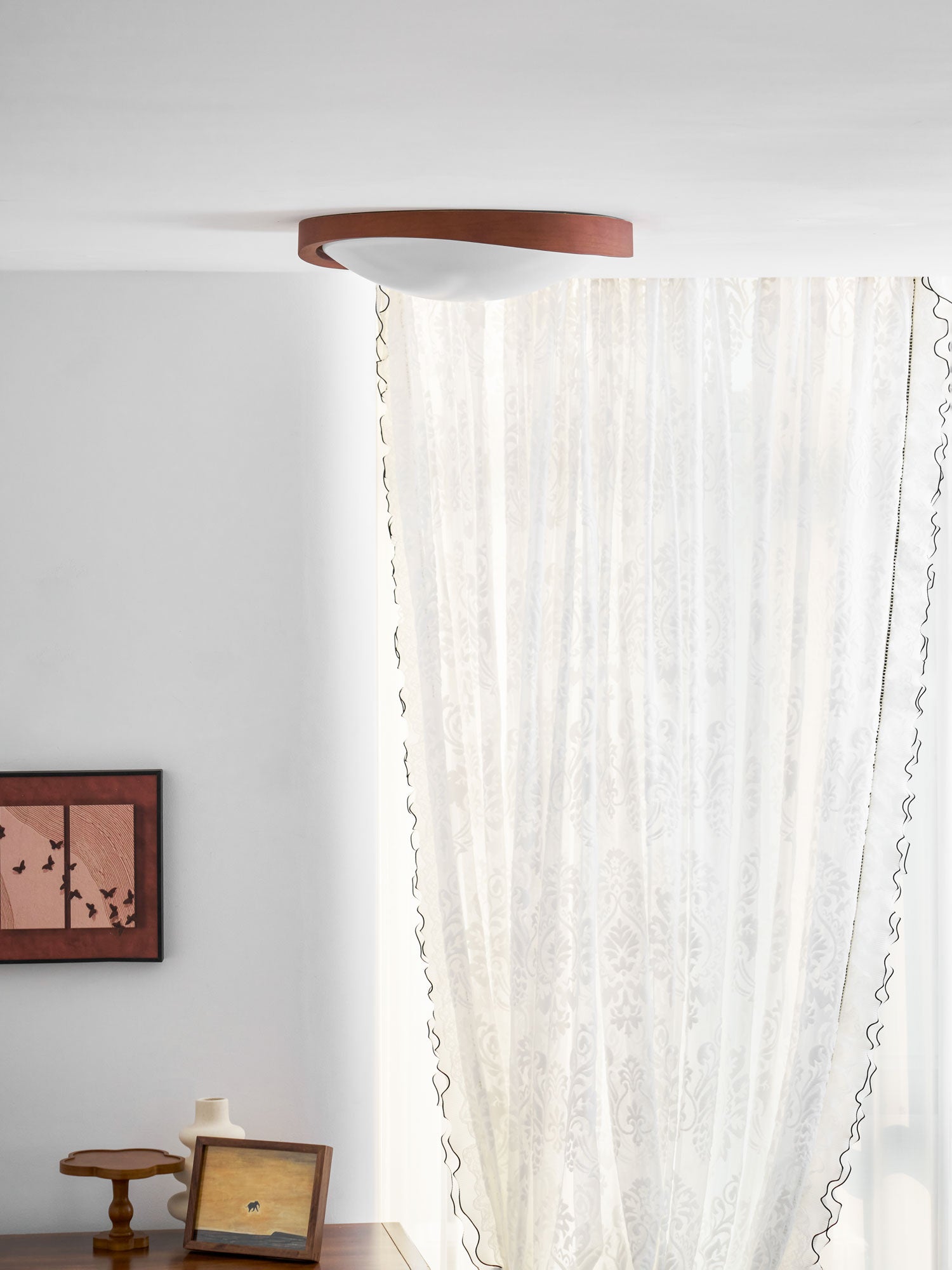 Fairborne Curved Edge Flush Mount Ceiling Light