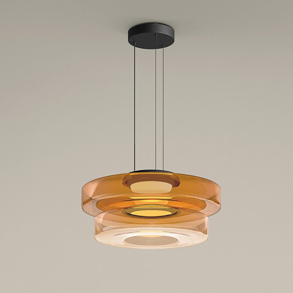 Valentina Glass Pendant Light Multi-tiered Structure