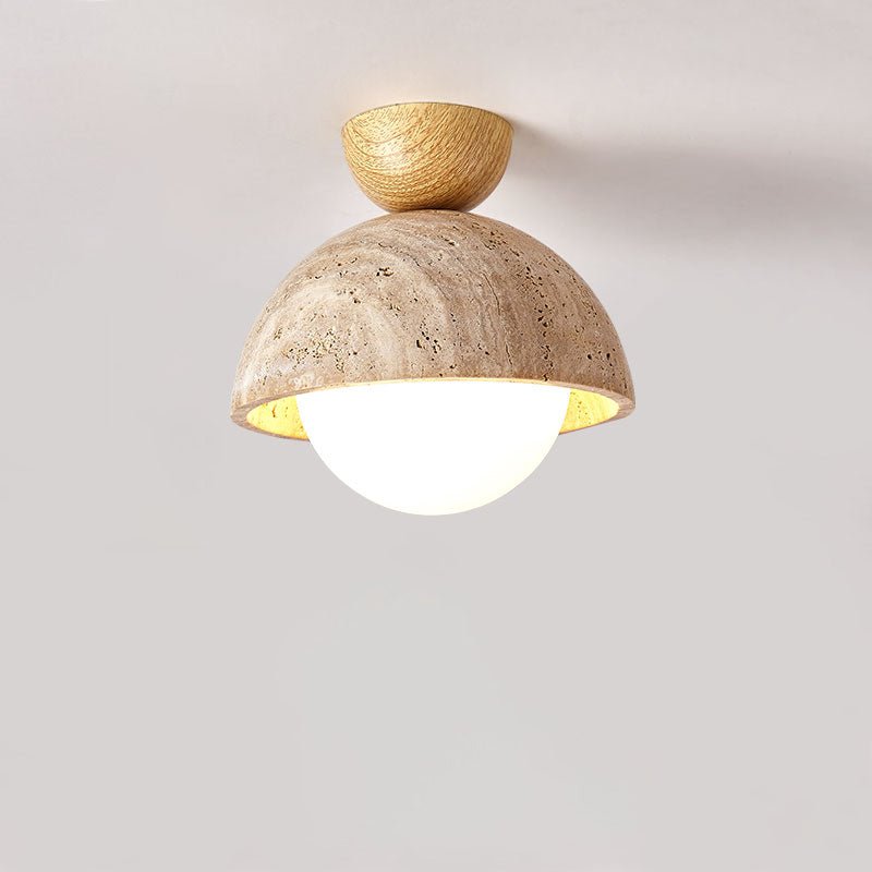 Solana Travertine Ceiling Light
