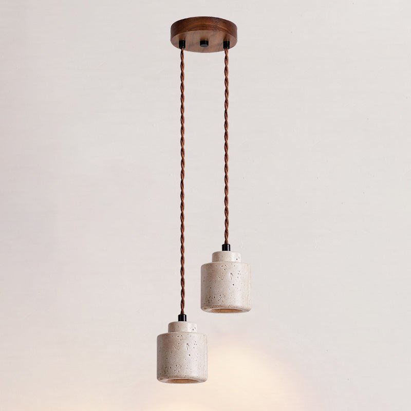 Elemental Travertine Mini Pendant Lamp