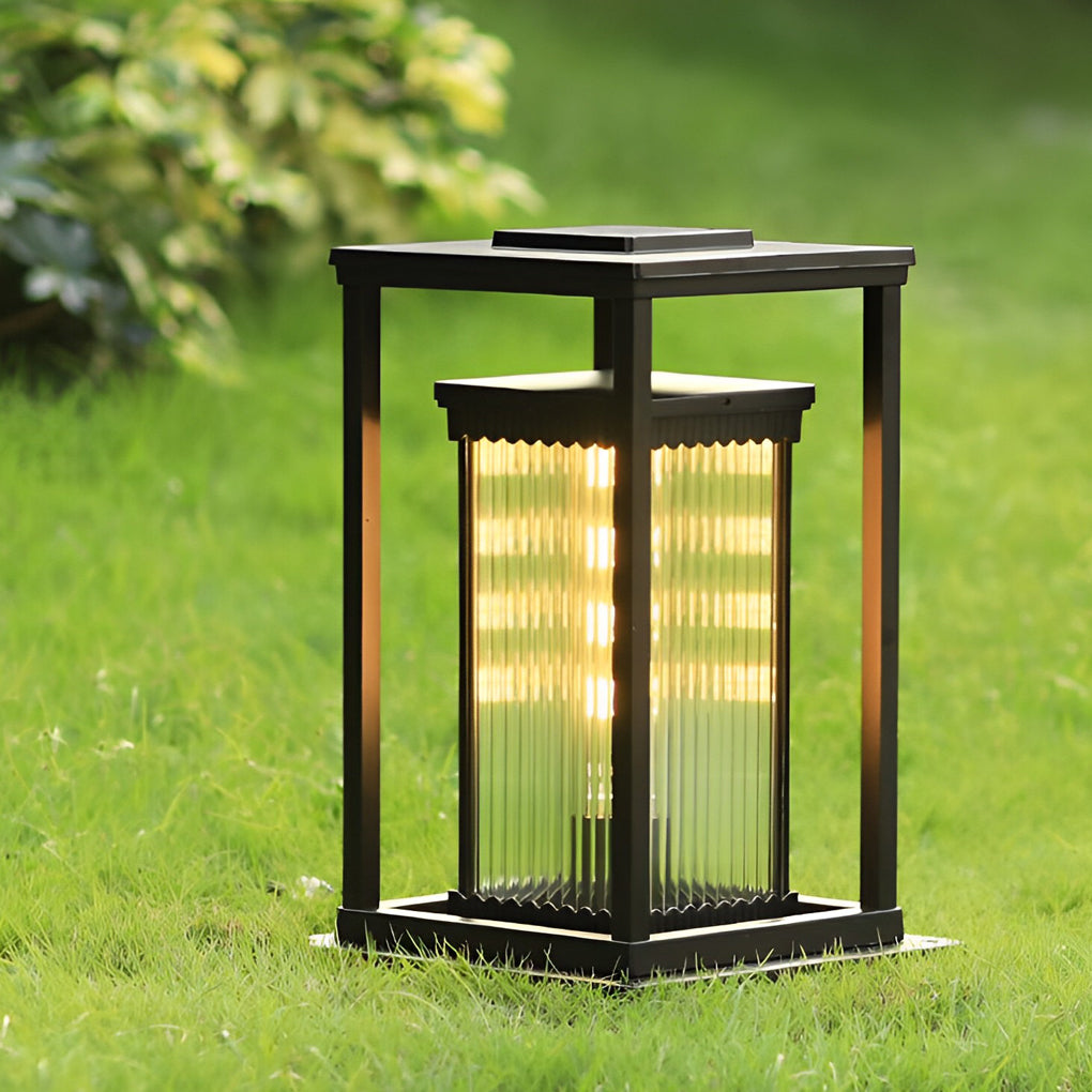 Hadley Lawn Ribbed Aluminum Outdoor Pathway Lights