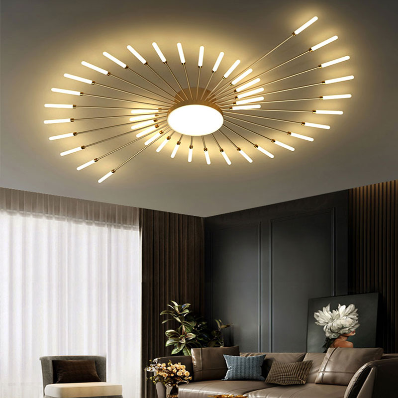 Arisha Modern Home Decoration Fireworks LED Ceiling Light