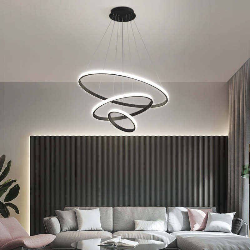 Arisha Modern Ring /Silicon Pendant Light, 2/3/4 Rings