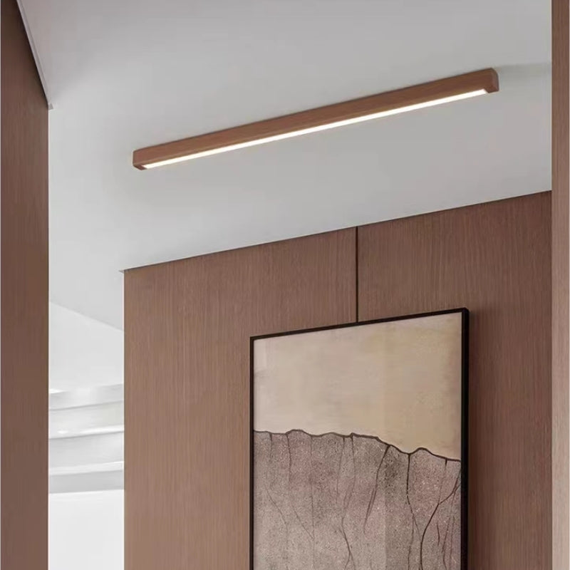 Arisha Linear Ceiling Light, Wood, 23.6"/39.4"