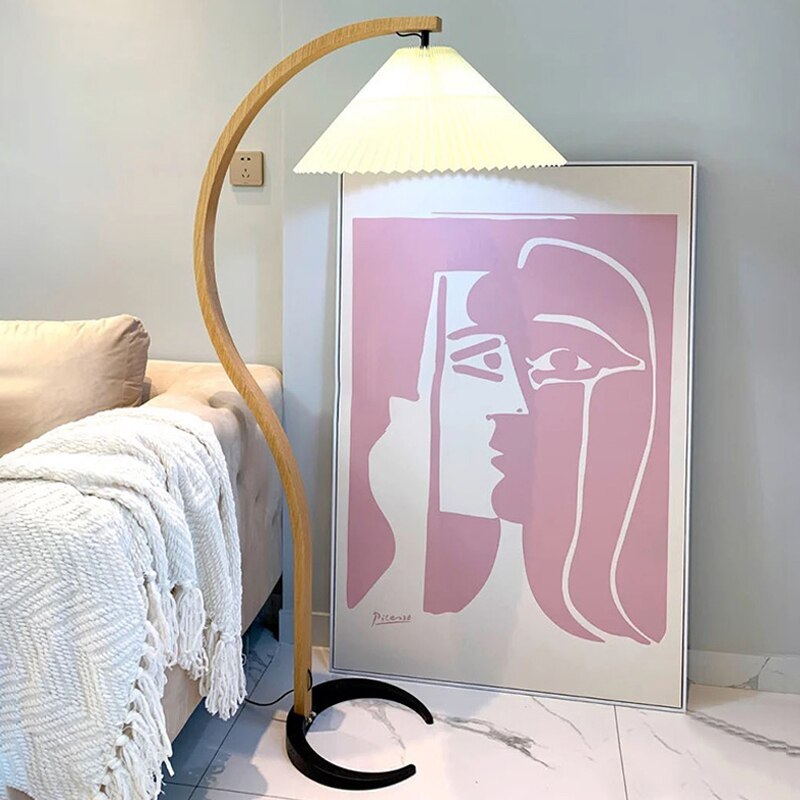 Ritta Floor Lamp Caprani Unique LED Wood Bedroom/Living Room