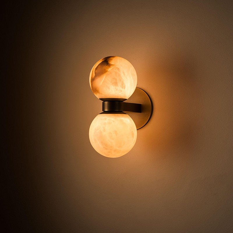 Lumenor Alabaster Celestia Orb Wall Light