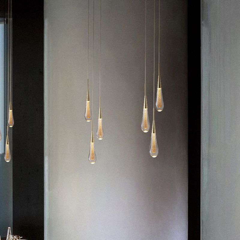 Valentina Minimalist Crystal Pendant Light