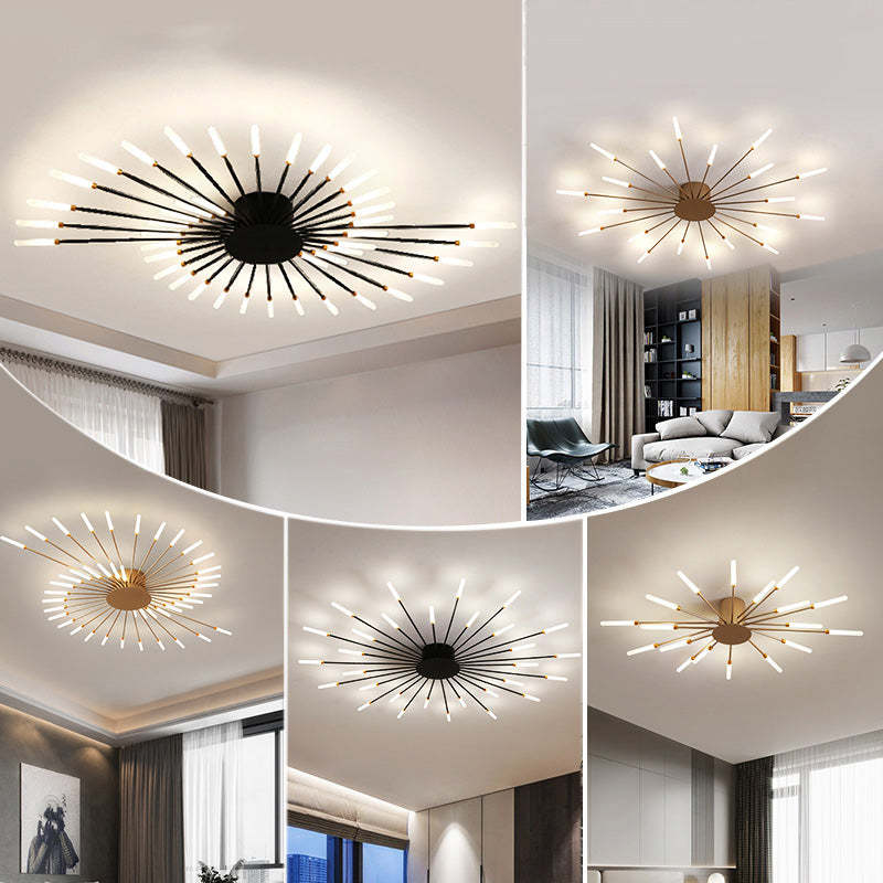 Arisha Fireworks Flush-Mount Ceiling Light Living Room