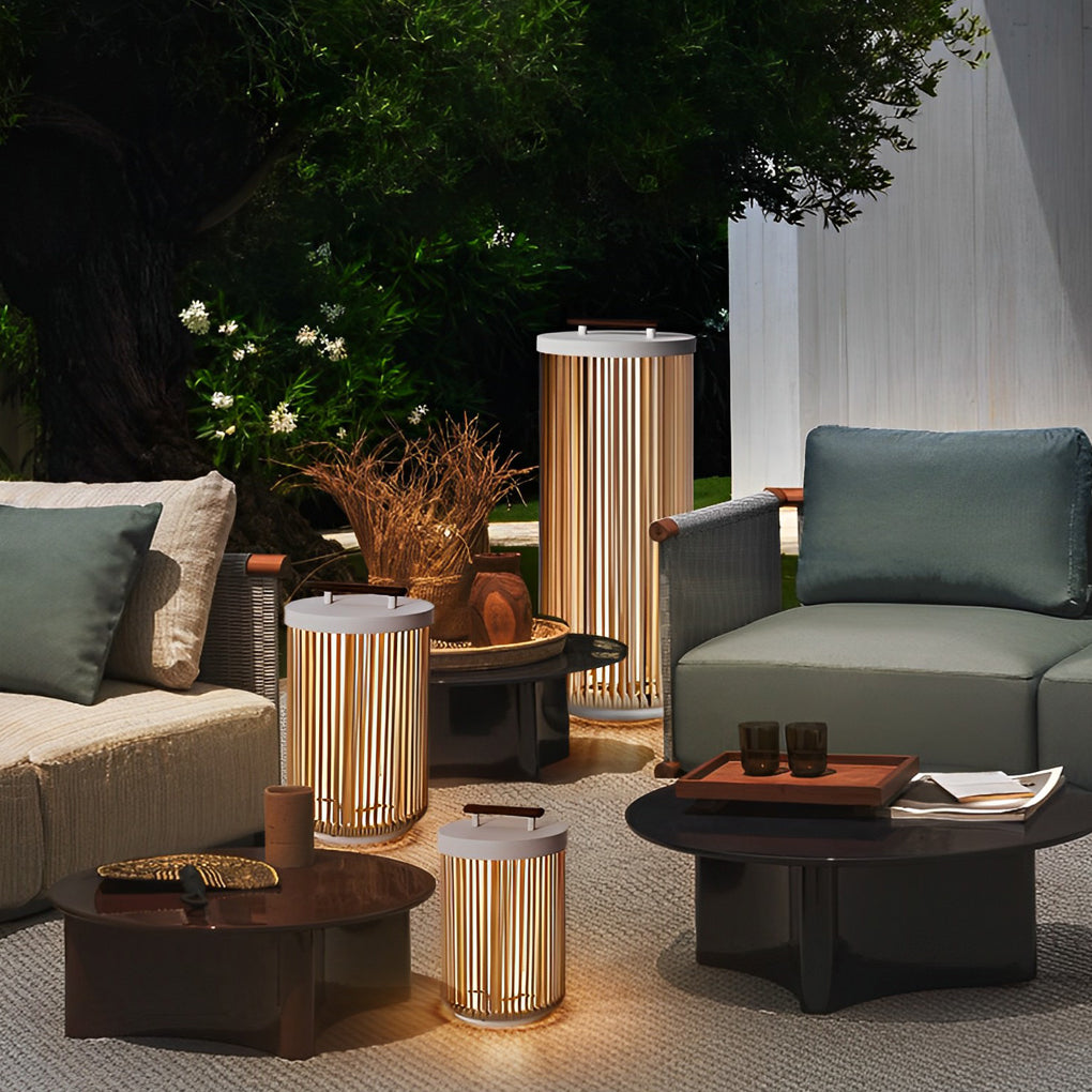 Lamont Handmade LED Modern Portable Steel Outdoor Lanterns