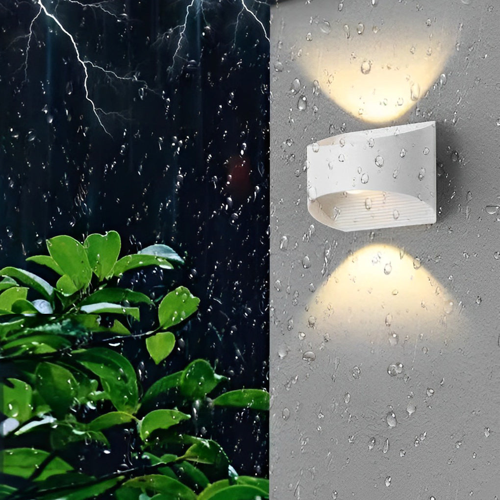 Audey Unique LED Modern Aluminum Outdoor Wall Lights