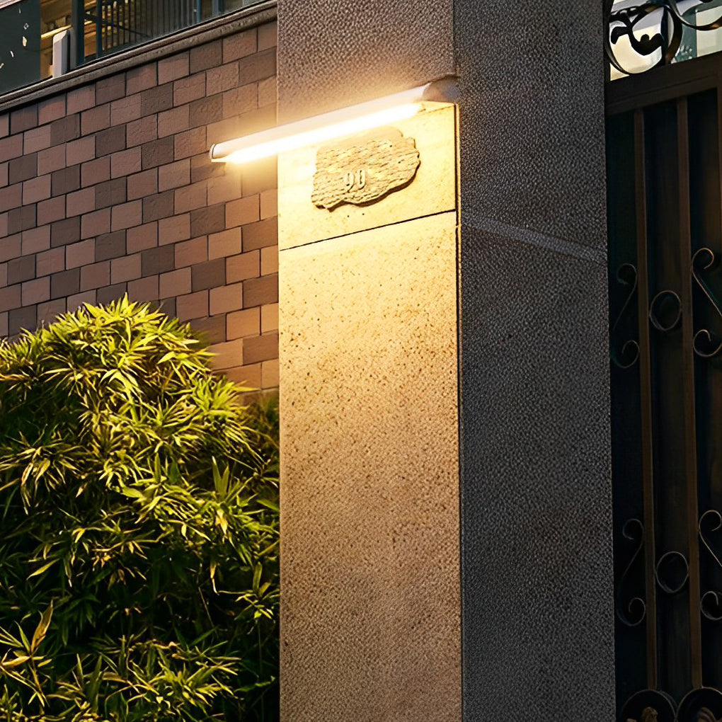 Jennifer Rectangular LED Modern Aluminum Outdoor Wall Lamp