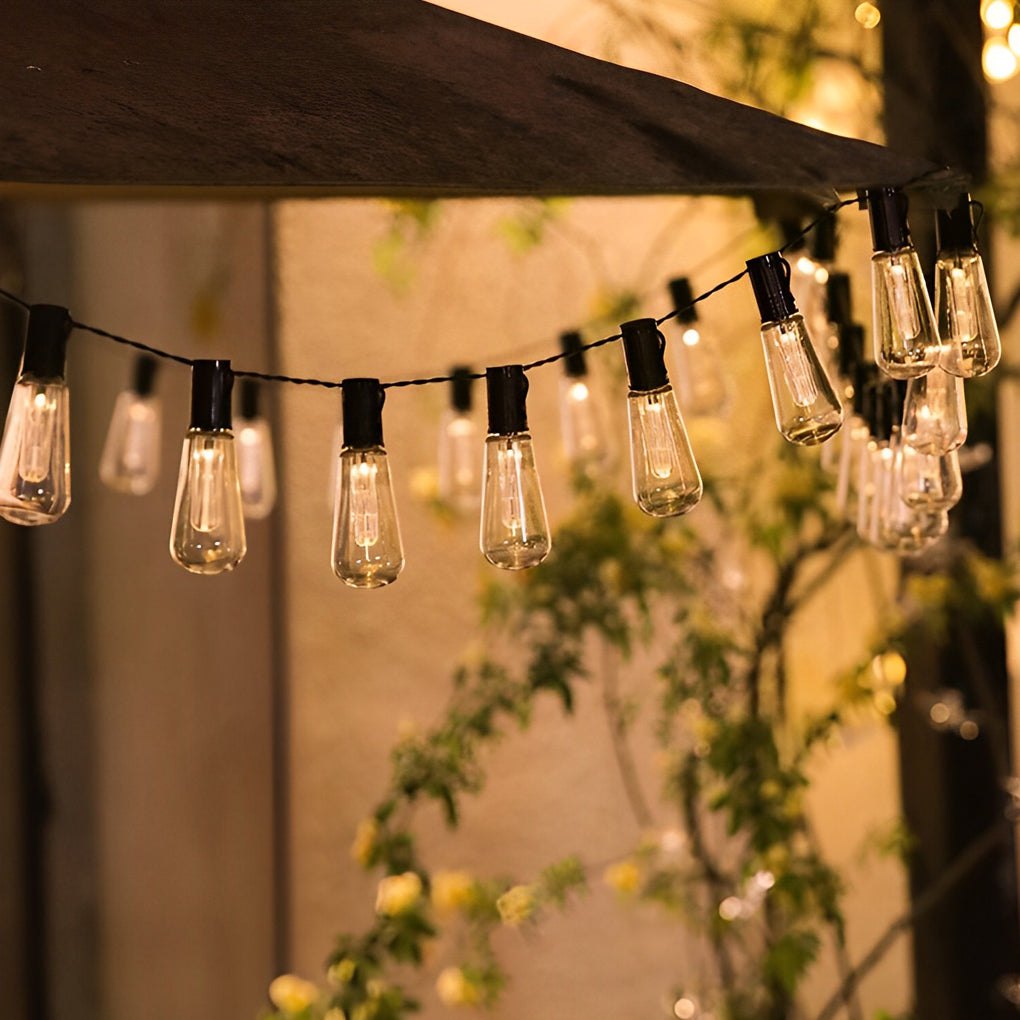 Brenda Retro Bulb USB LED Solar String Outdoor Lights