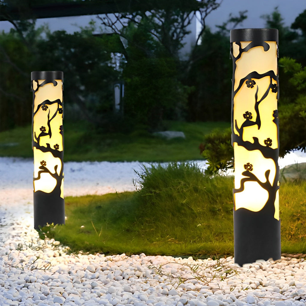 Glady Retro Wintersweet Metal Pathway Lights