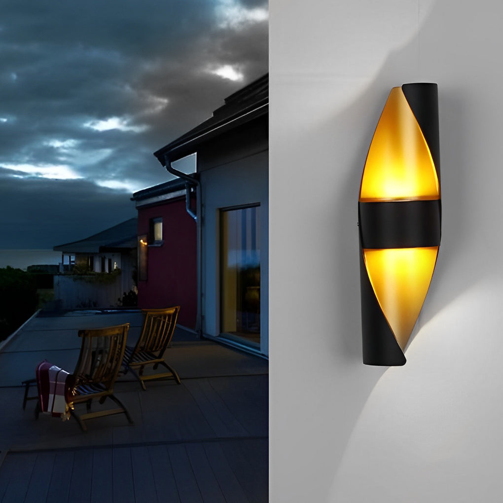 Wever Spiral Aluminum Outdoor Wall Mounted Light