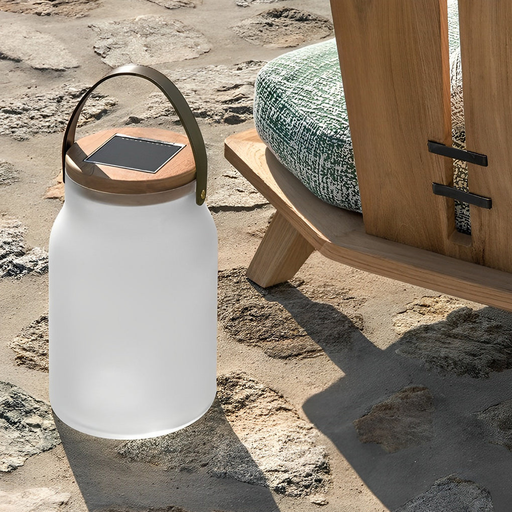 Lively Modern Portable Glass Outdoor Lawn Lights