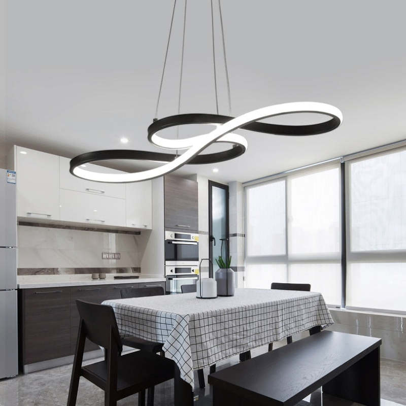 Arisha Modern Chandelier Linear Pendant Light Dining Room
