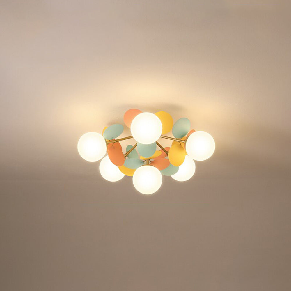 Aria Multicolored Flower Branch Chandelier Living Room